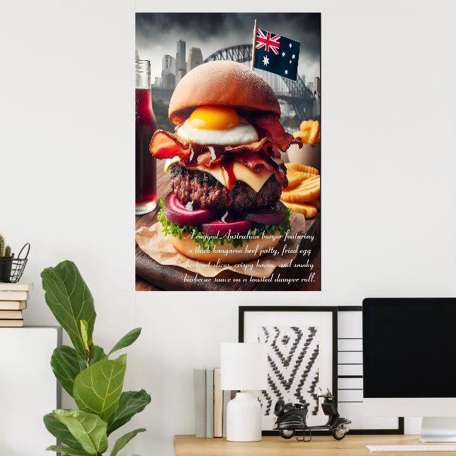 Melbourne Munchies: Outback Indulgence 24x36 Poster (Home Office)
