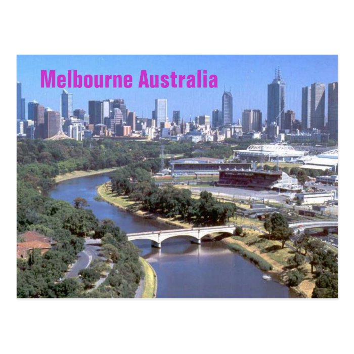 Melbourne postcard Zazzle