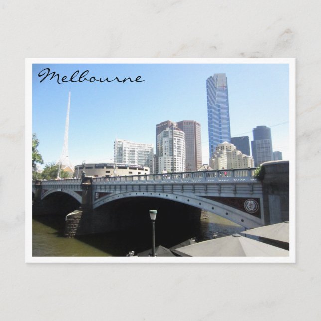 melbourne princes bridge postcard (Front)