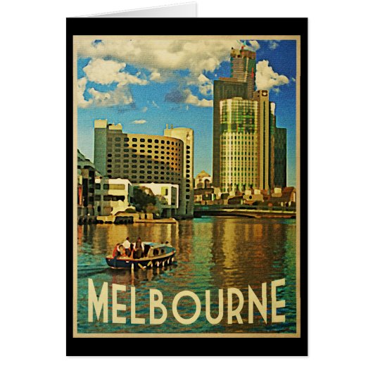 Melbourne Skyline Australia Cards (Front)