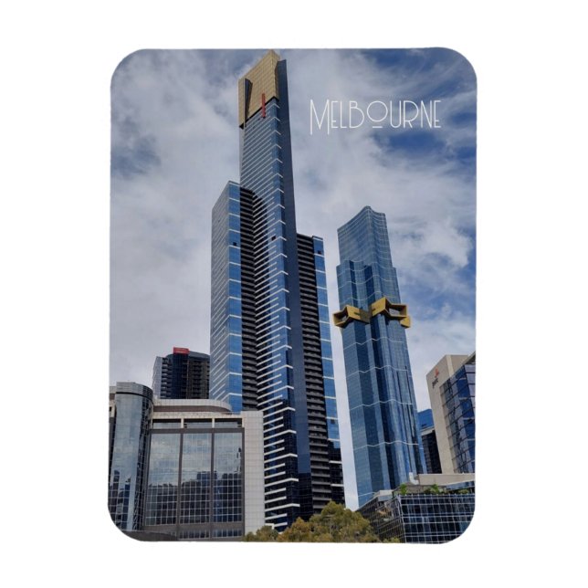 Melbourne Skyline  Magnet (Vertical)