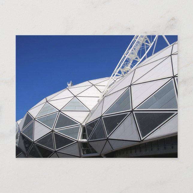 melbourne stadium triangles postcard (Front)