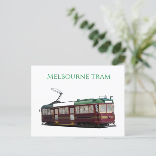 Melbourne tram postcard