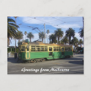 melbourne tram postcard