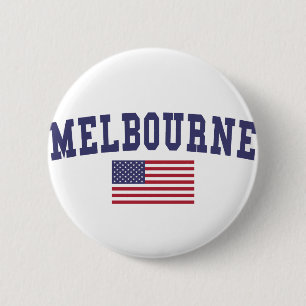 Melbourne US Flag Button