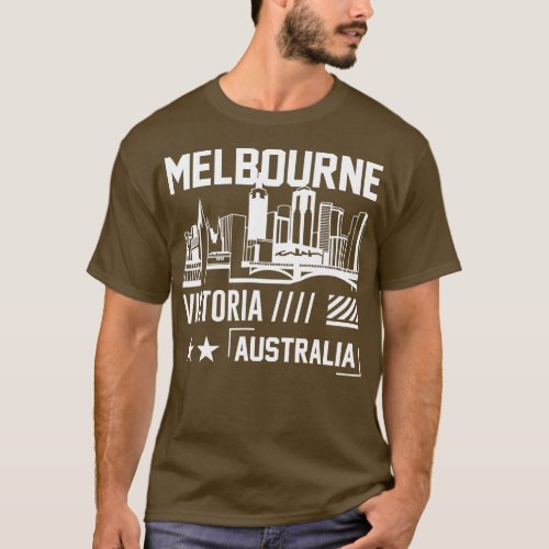 Melbourne Victoria Australia Australian Famous Cit T_Shirt