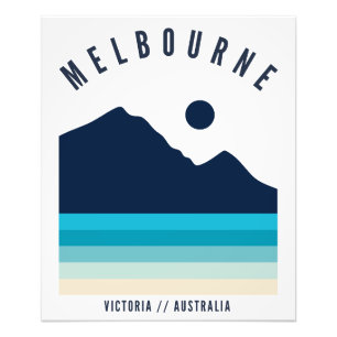 Melbourne Victoria Australia Retro Vintage Beach Photo Print