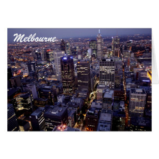 Melbourne Victoria Australia skyline building card
