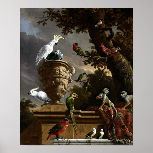 Melchior dHondecoeter The Menagerie Poster