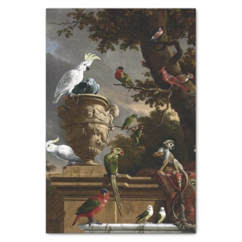 Melchior dHondecoeter The Menagerie Tissue Paper