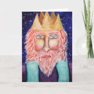 "Melchior" Three Kings Christmas Art Holiday Card