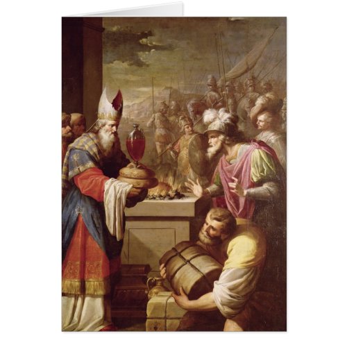 Melchizedek Offering Bread and Wine