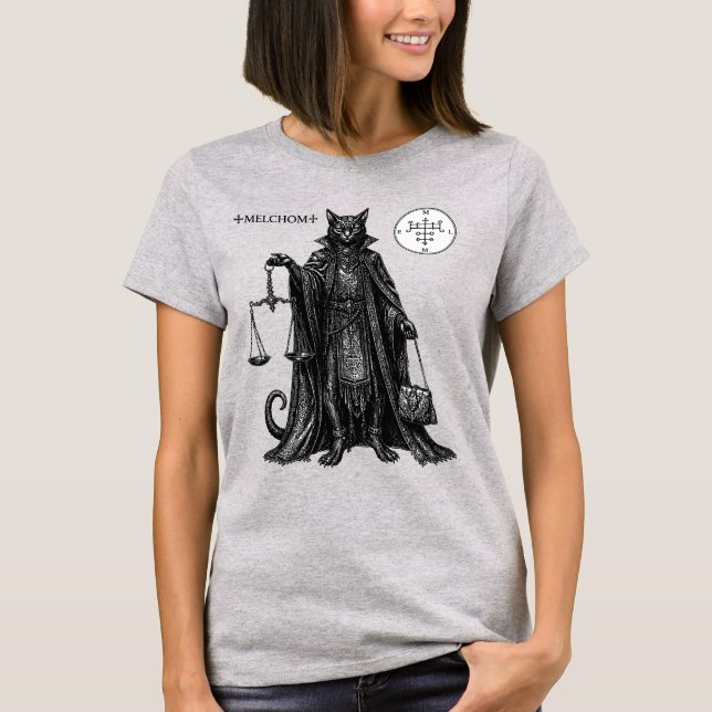 Melchom Cat-Demon of Coin And Judgment T-Shirt (Front)