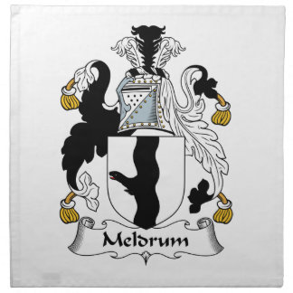 Meldrum Family Crest Napkin