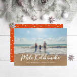Mele Kalikimaka Any Greeting Holiday Photo<br><div class="desc">Customize the greeting on the front,  name,  and message eon the back along with your photo.</div>