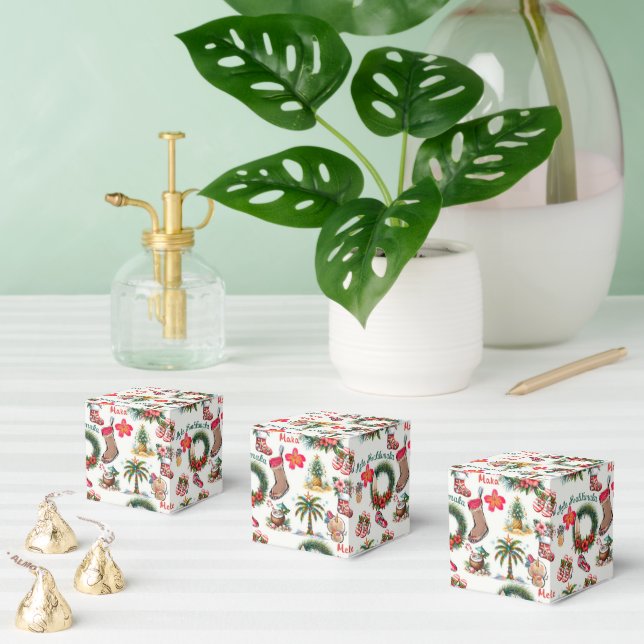 Mele Kalikimaka at the Beach Favor Boxes (Multiple)