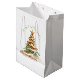 Mele Kalikimaka Beach Christmas Tree Medium Gift Bag