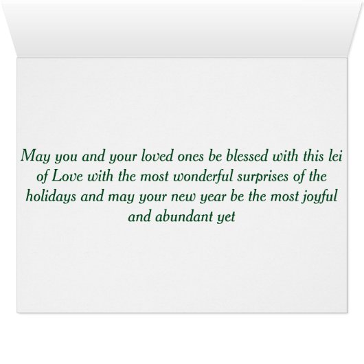 Mele Kalikimaka Card (Inside Horizontal (Bottom))