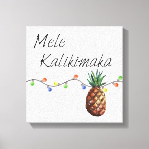 Mele Kalikimaka _ Christmas Canvas Print