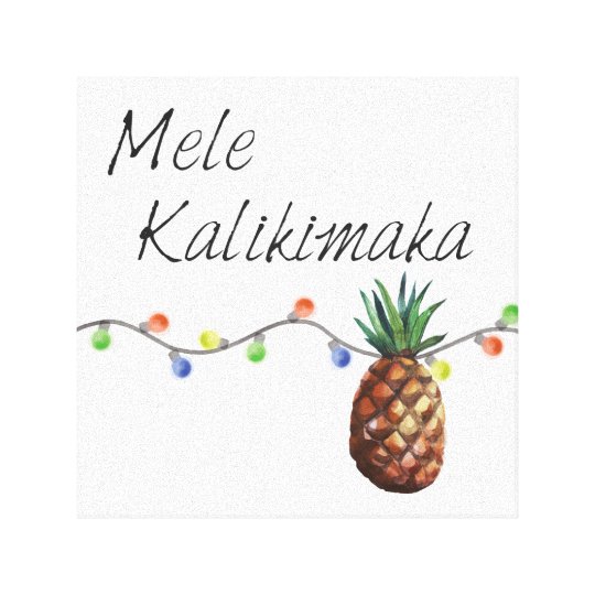 Mele Kalikimaka - Christmas Canvas Print | Zazzle.com