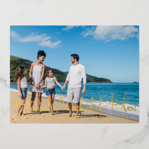 Mele Kalikimaka Christmas Family Photo Postcard