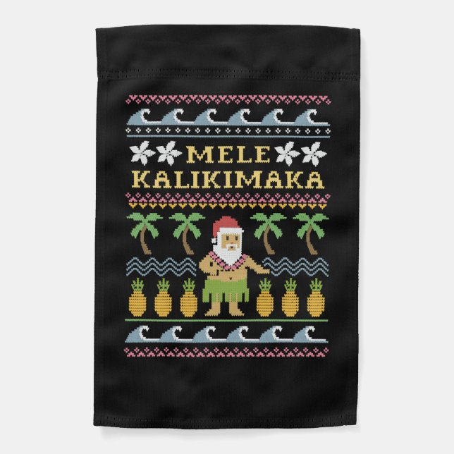 Mele Kalikimaka Christmas Garden Flag (Front)