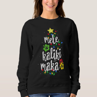 Mele Kalikimaka Christmas Hawaiian Apparel, Santa Sweatshirt