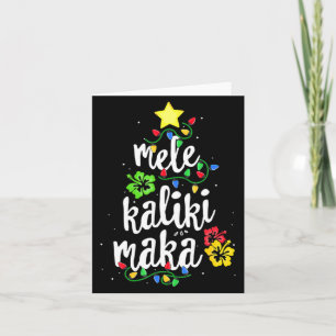 Mele Kalikimaka Christmas Hawaiian  Card