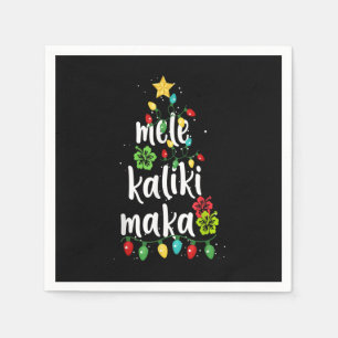 Mele kalikimaka Christmas Hawaiian Xmas Napkins