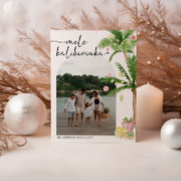 mele kalikimaka christmas Holiday Photo Card