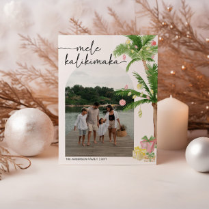 mele kalikimaka christmas Holiday Photo Card
