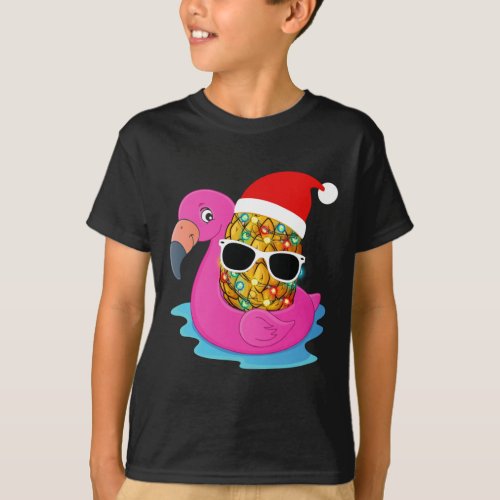 Mele Kalikimaka Christmas in July Pineapple 2021 T_Shirt