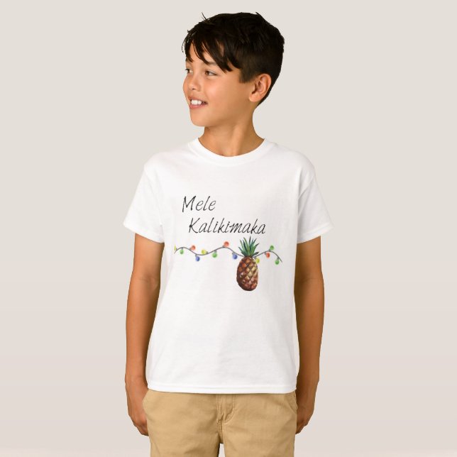 Mele Kalikimaka - Christmas Kids T-Shirt (Front Full)