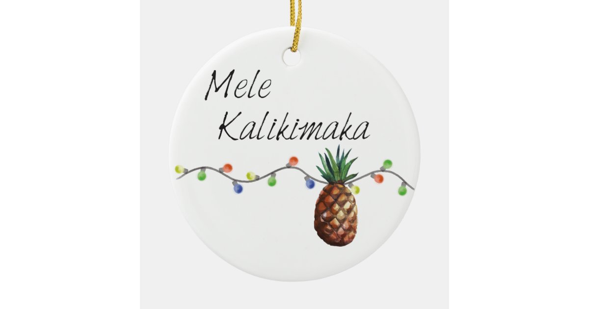 Mele Kalikimaka - Christmas Ornament | Zazzle.com