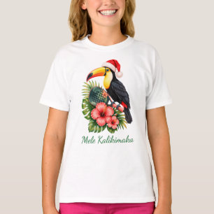 Mele Kalikimaka Christmas Padel Custom Name Kids T-Shirt