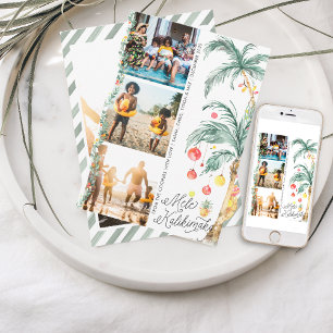 Mele Kalikimaka   Christmas Photo Collage Card