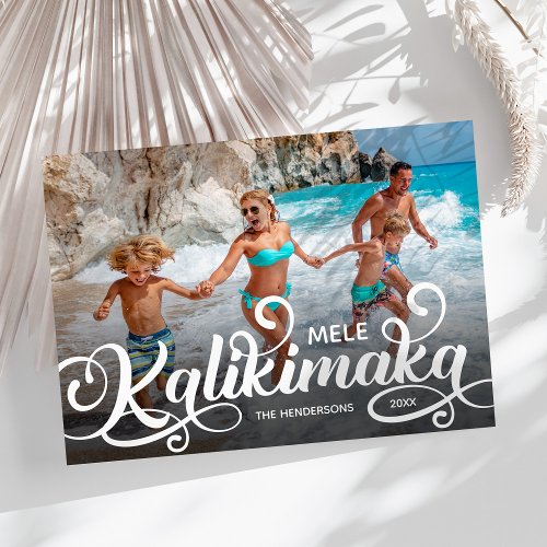 Mele Kalikimaka Christmas Photo Holiday Card