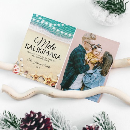 Mele Kalikimaka Christmas Photo Holiday Card