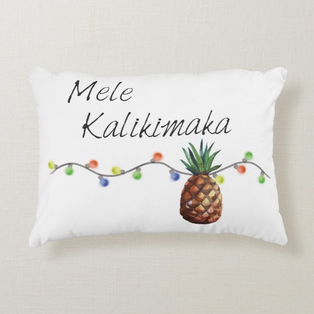 Mele Kalikimaka - Christmas Pillow (Front)