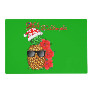 Mele Kalikimaka Christmas Pineapple Placemat