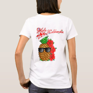 Mele Kalikimaka Christmas Pineapple T-Shirt
