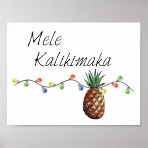 Mele Kalikimaka - Christmas Poster