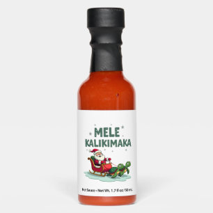 Mele Kalikimaka Christmas Shirt � Santa Sleigh Sea Hot Sauces