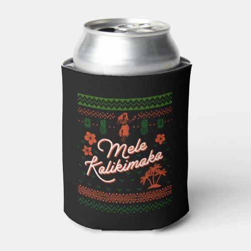 Mele Kalikimaka Christmas Sweater Can Cooler