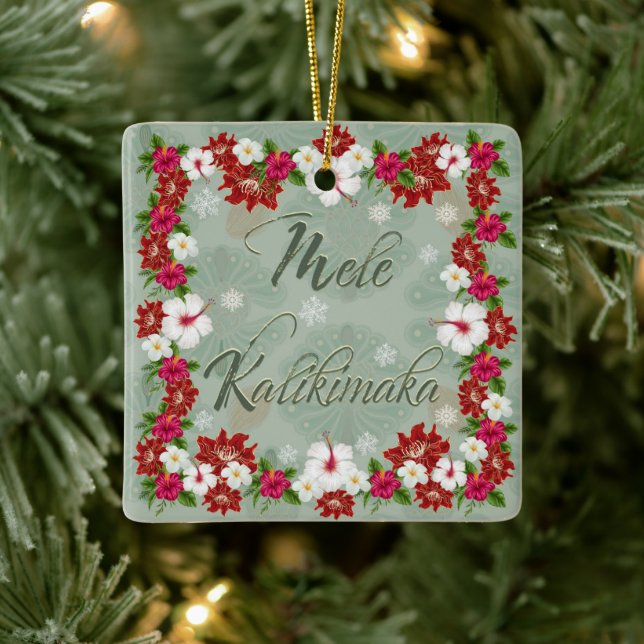 Mele Kalikimaka Christmas Tree Ornament (Tree)