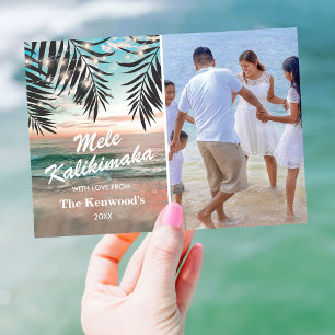 Mele Kalikimaka Family Photo Christmas Holiday Card