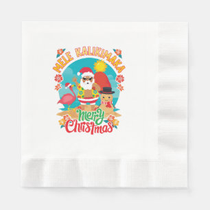 Mele Kalikimaka for a Bright Hawaiian Christmas Napkins