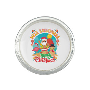 Mele Kalikimaka for a Bright Hawaiian Christmas Ring