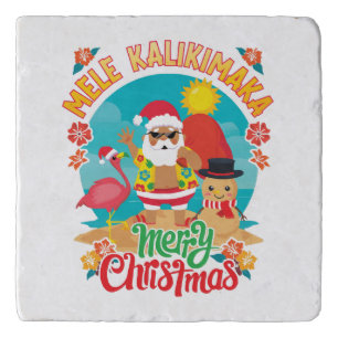 Mele Kalikimaka for a Bright Hawaiian Christmas Trivet