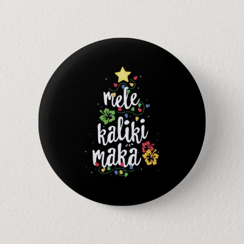 Mele Kalikimaka Funny Hawaii Christmas Button